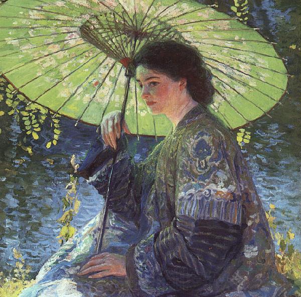 Guy Rose The Green Parasol